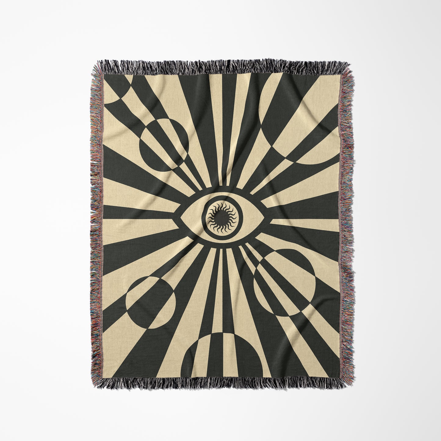 Third Eye Monochrome Woven Hanging Blanket