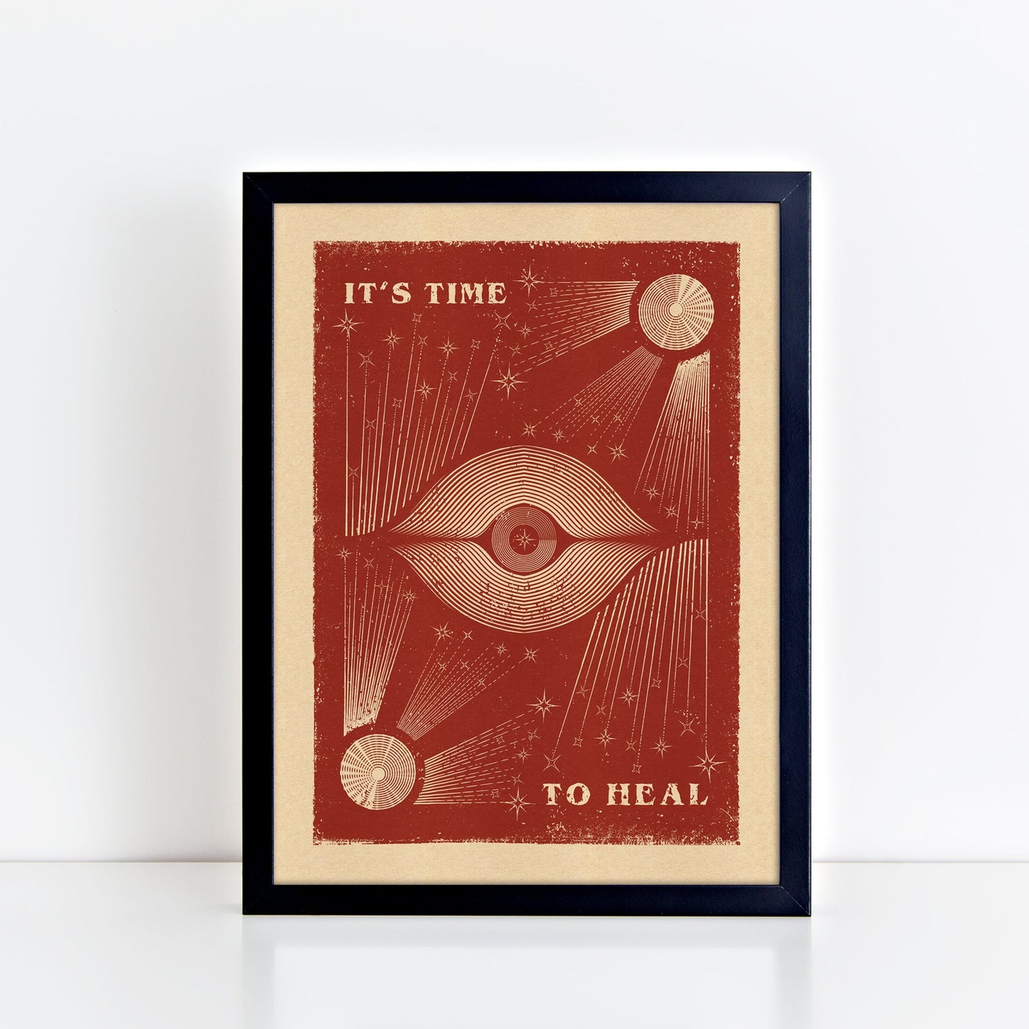 It's Time To Heal - Red - Print