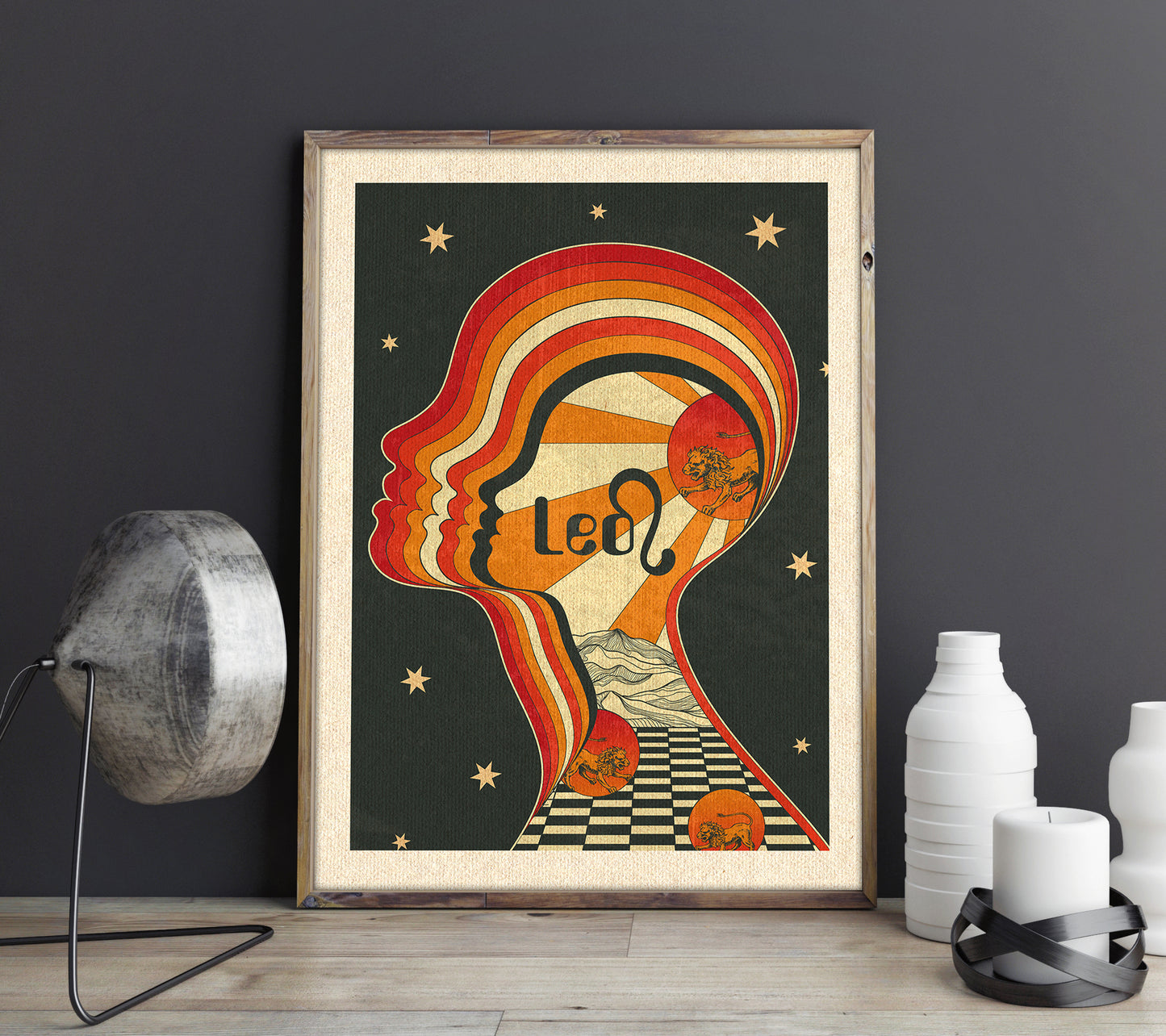 Inktally Zodiac - Leo - Print