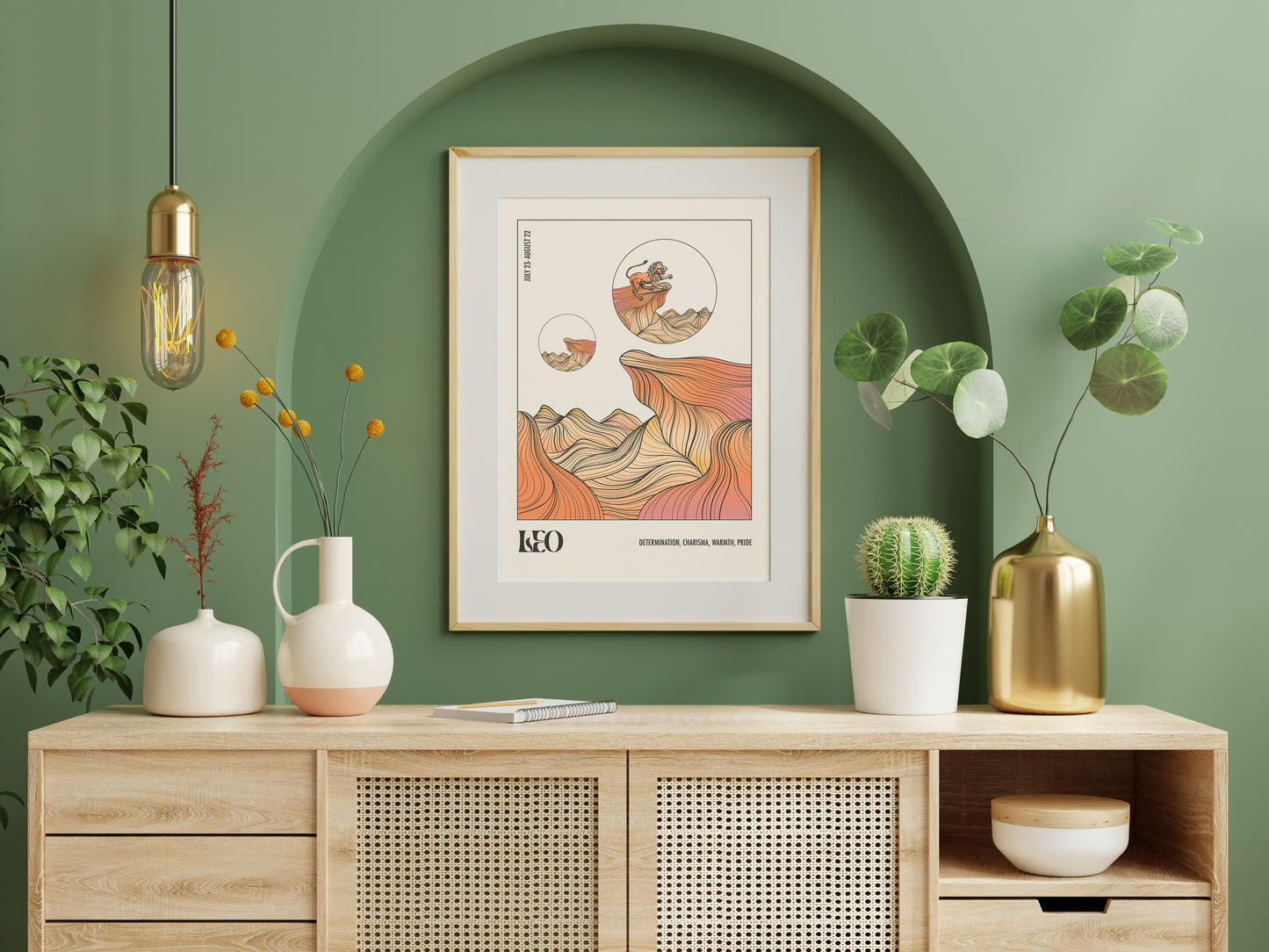 Leo - Pearl - Zodiac - Print