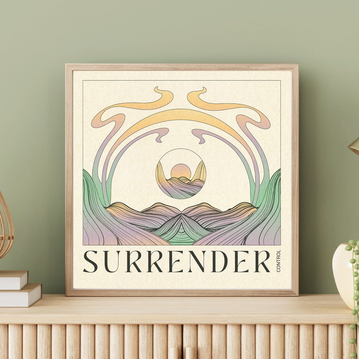 Surrender Control - Inspirational Poster