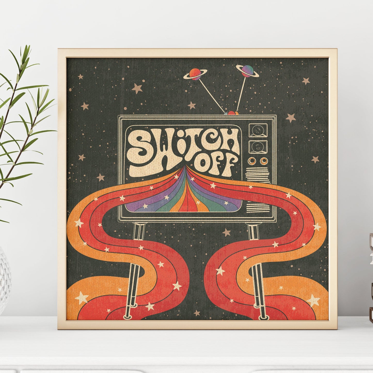 Switch Off Art Print