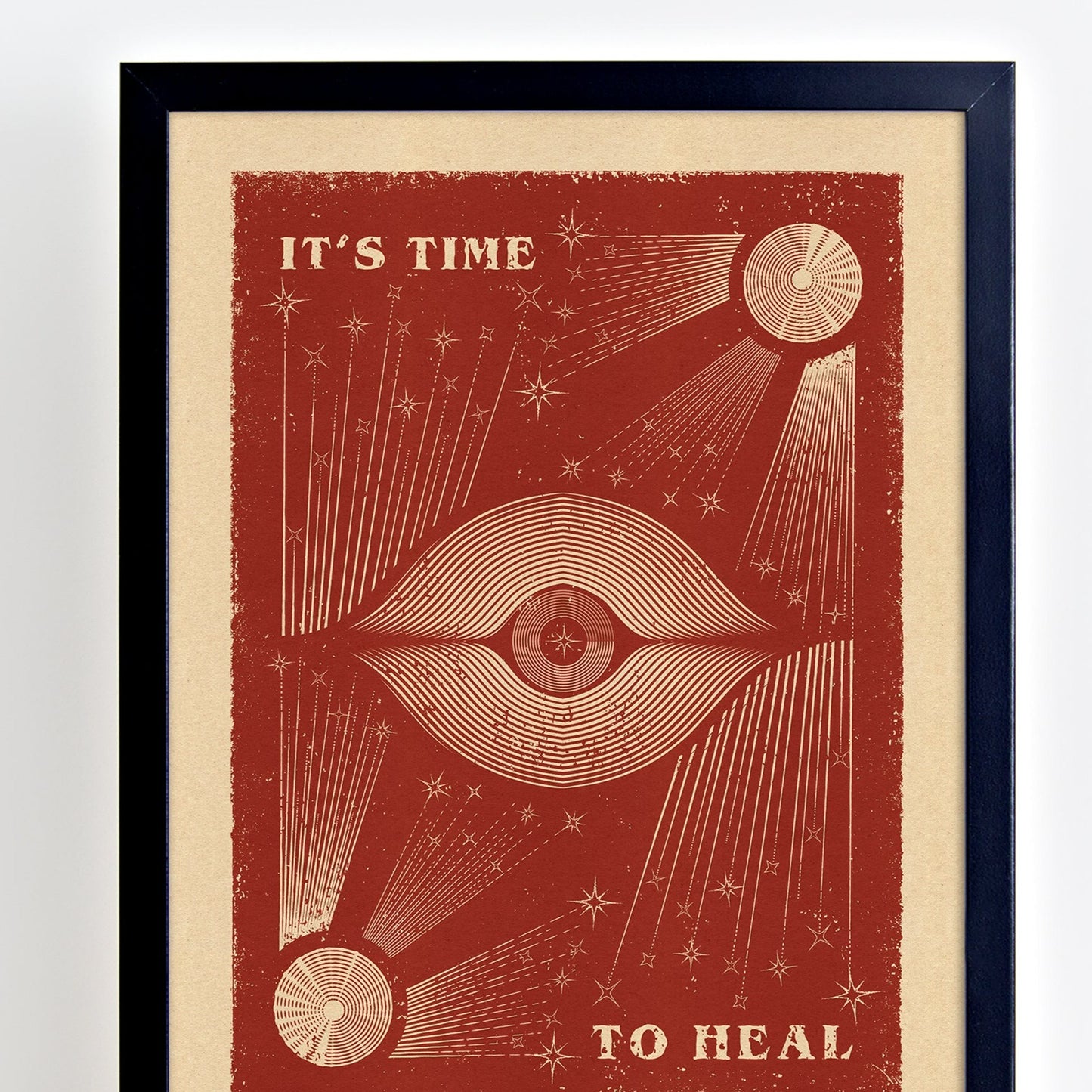It's Time To Heal - Red - Print