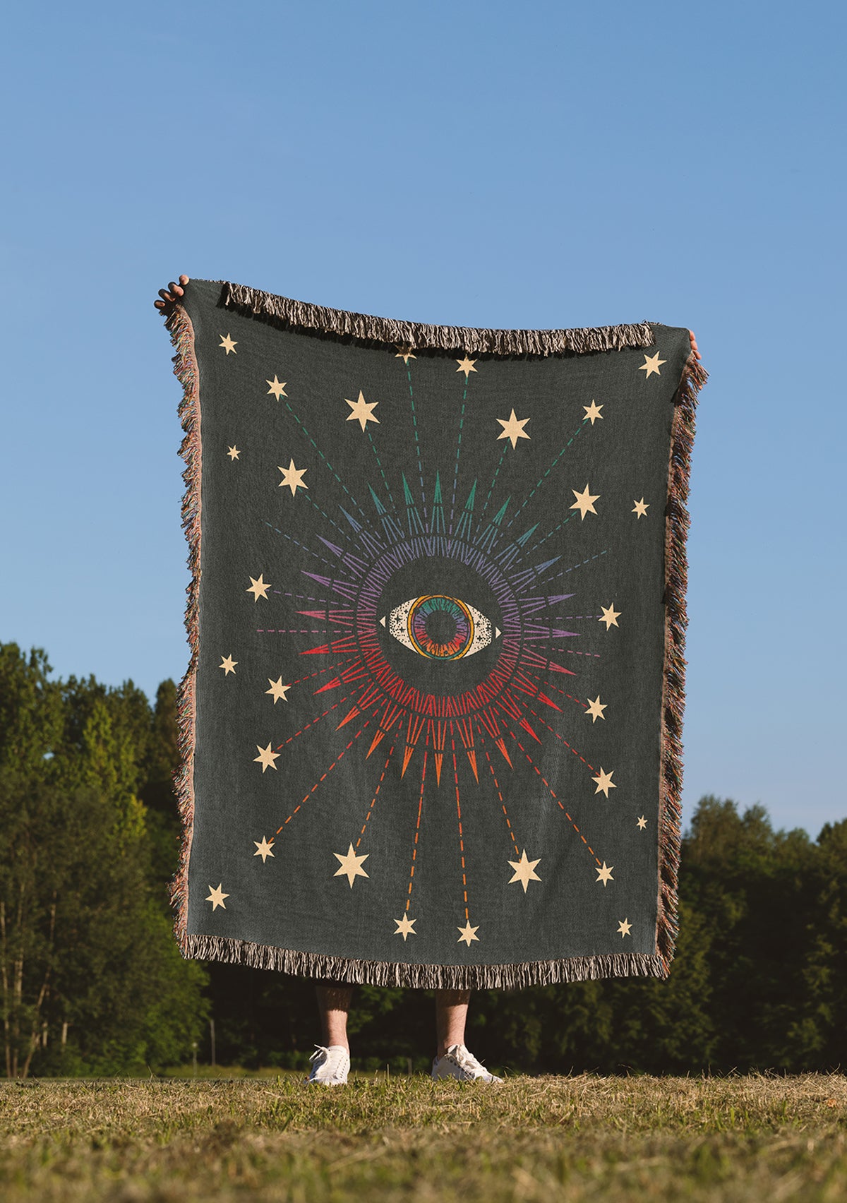 Mystic Eye Woven Hanging Blanket
