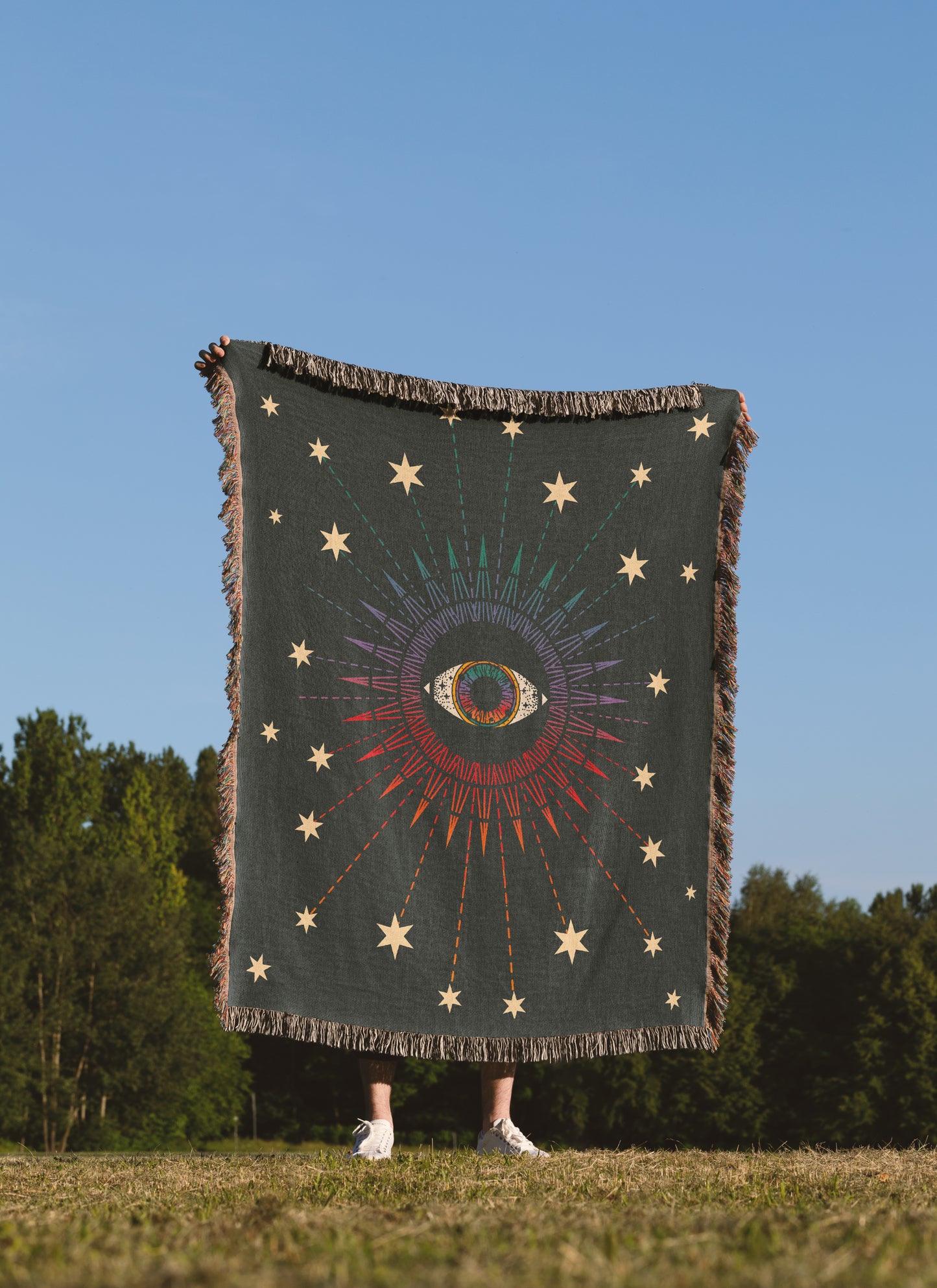 Mystic Eye Woven Hanging Blanket