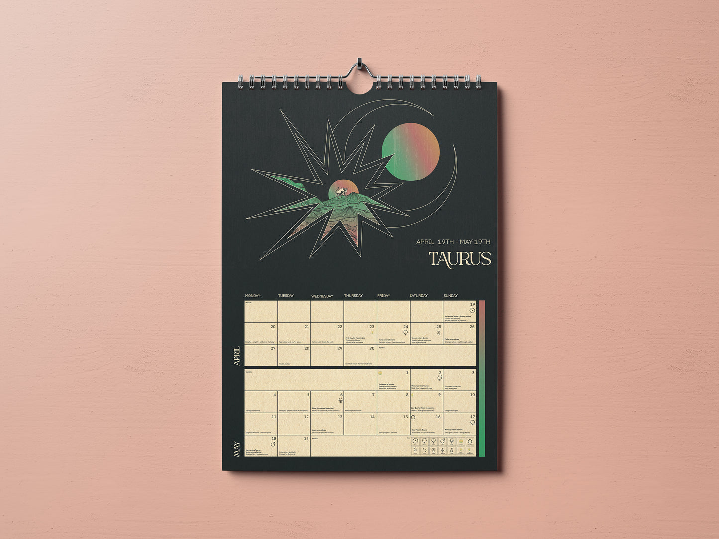 INKTALLY ZODIAC CALENDAR 2026