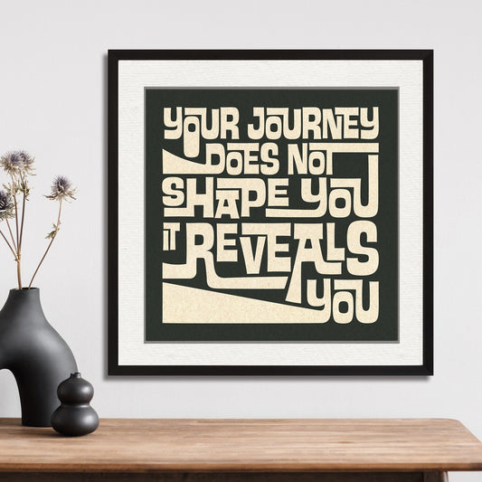 Your Journey - Inspirational Typography Poster