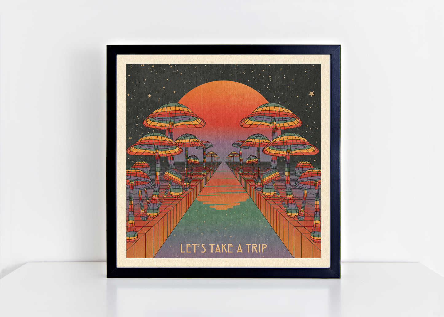Rainbow River - Let's Take A Trip - Print