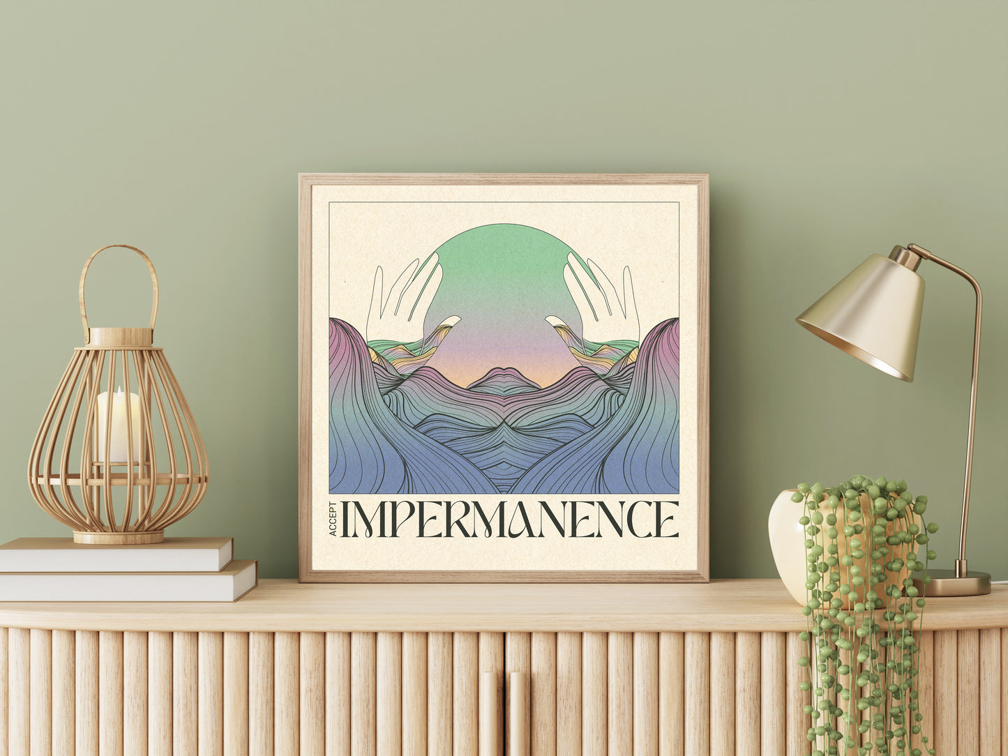 Accept Impermanence - Inspirational Poster