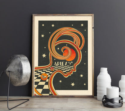 Inktally Zodiac - Aries - Print