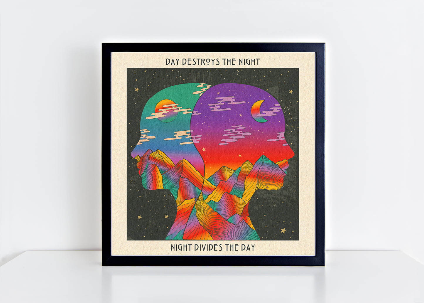 Night Divides The Day Print