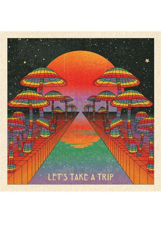 Rainbow River - Let's Take A Trip - Print