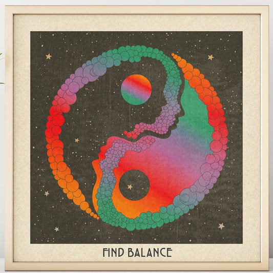 Find Balance - Yin and Yang - Print