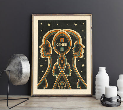 Gemini - Zodiac - Print