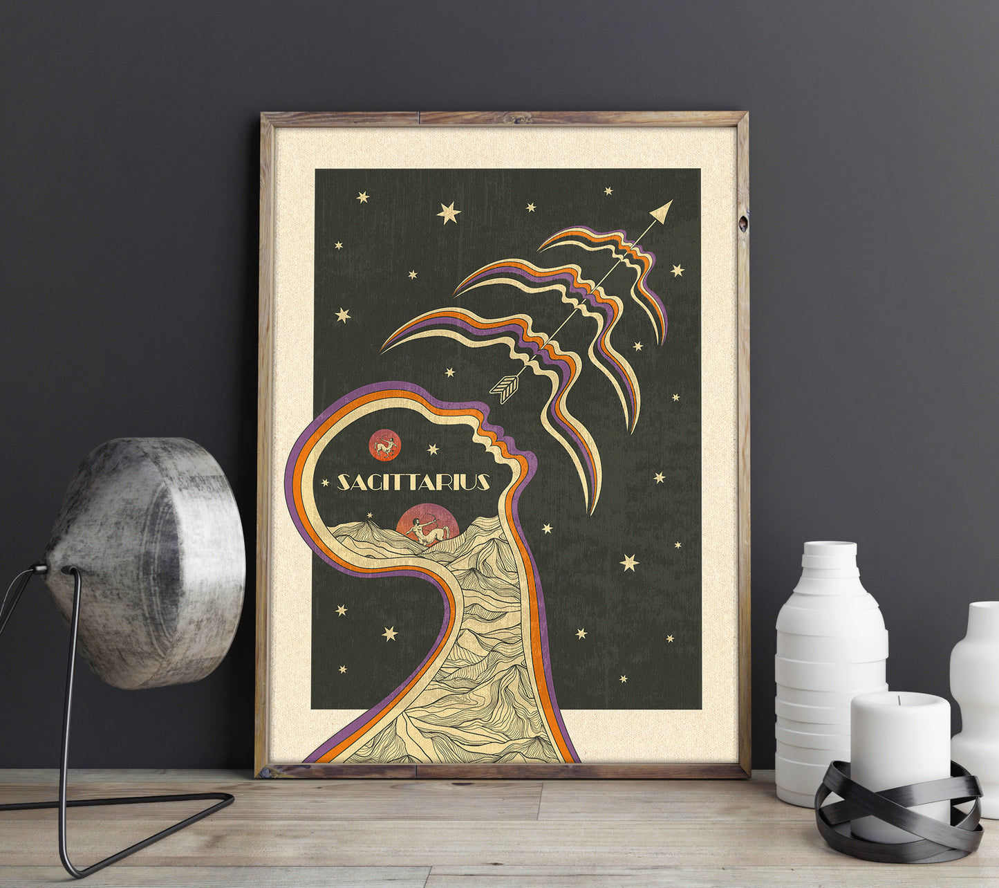 Inktally Zodiac - Sagittarius - Print