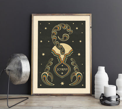 Scorpio - Zodiac - Print