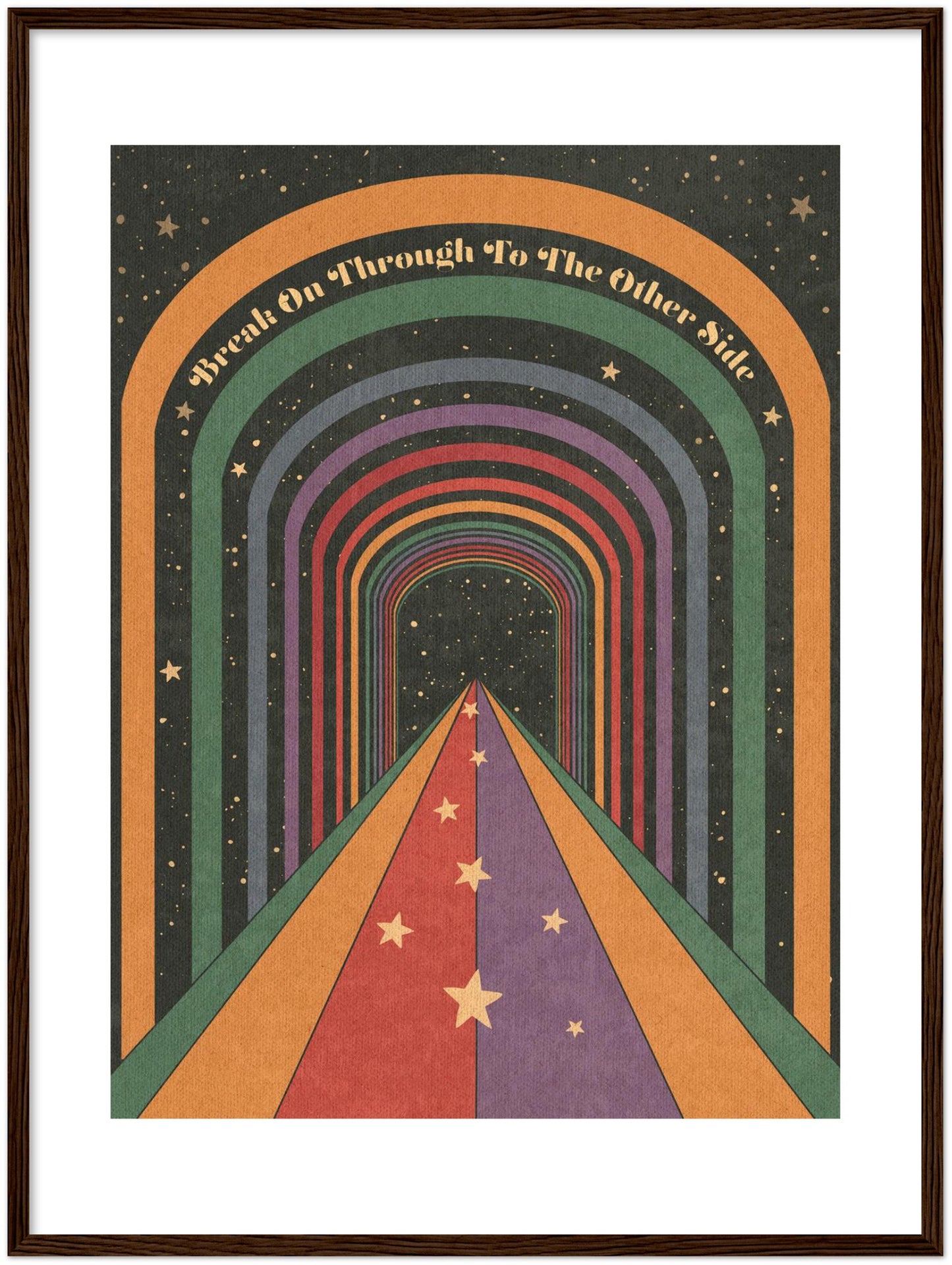 Break On Through - Wooden framed Print