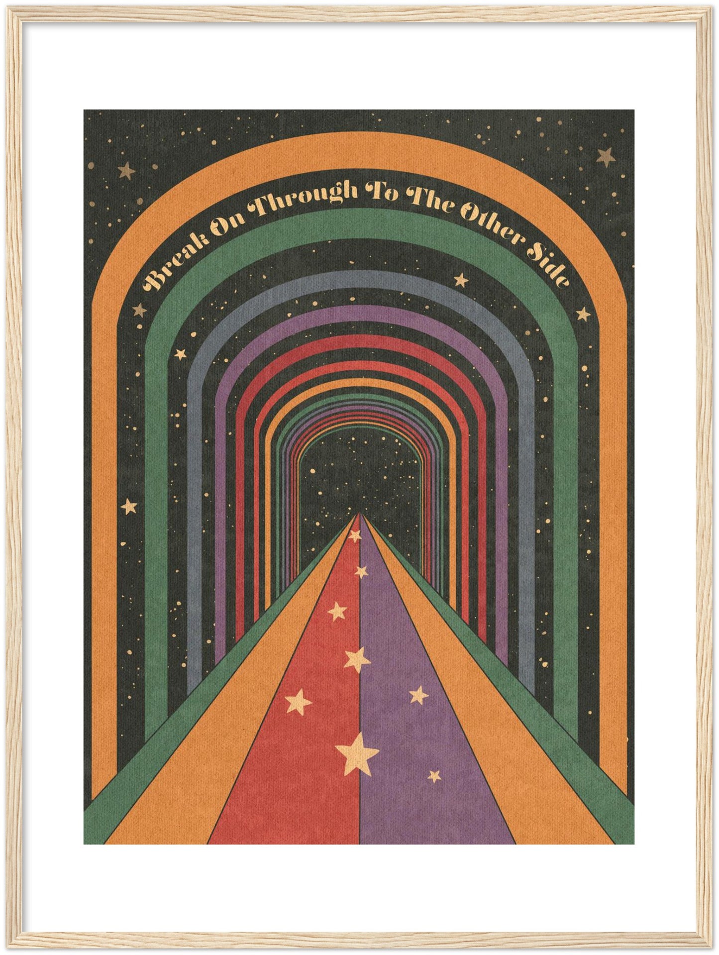 Break On Through - Wooden framed Print
