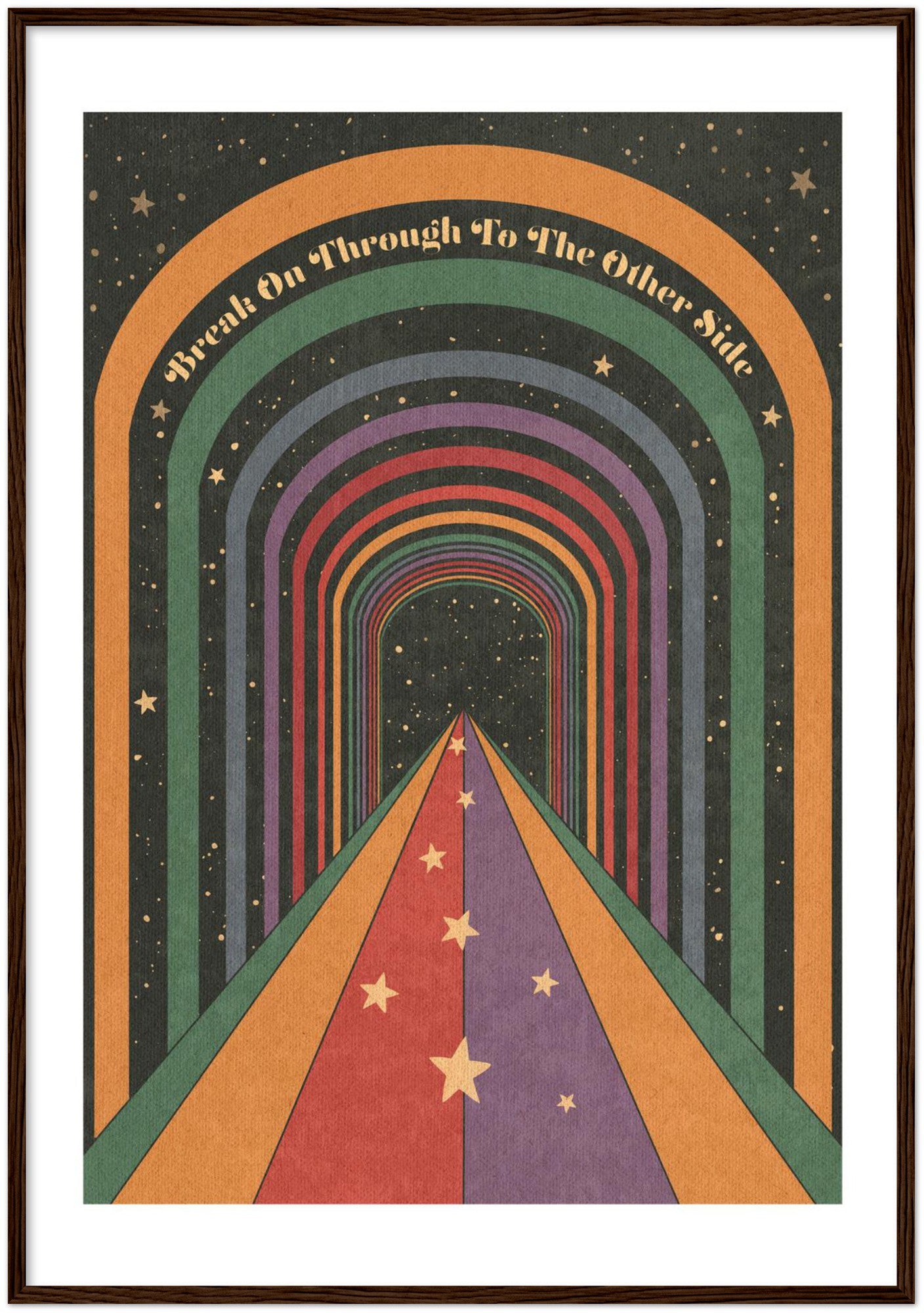 Break On Through - Wooden framed Print