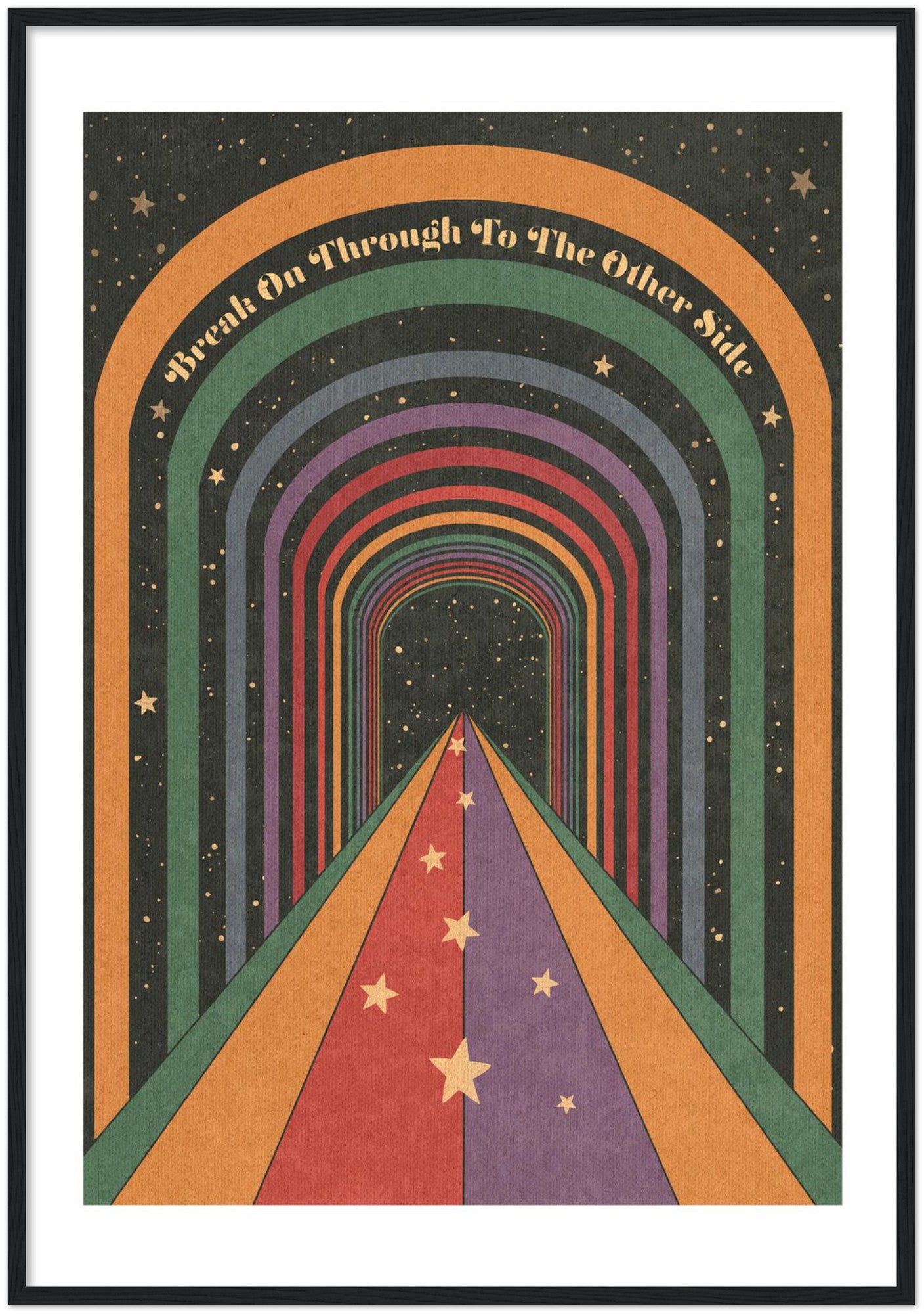 Break On Through - Wooden framed Print
