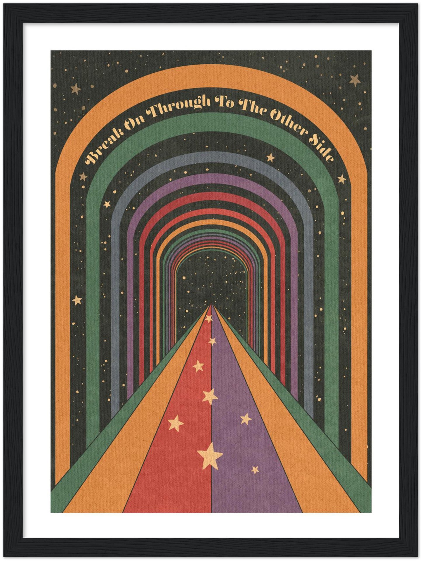 Break On Through - Wooden framed Print