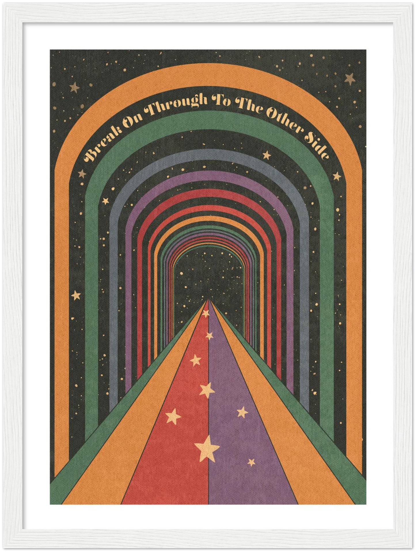 Break On Through - Wooden framed Print