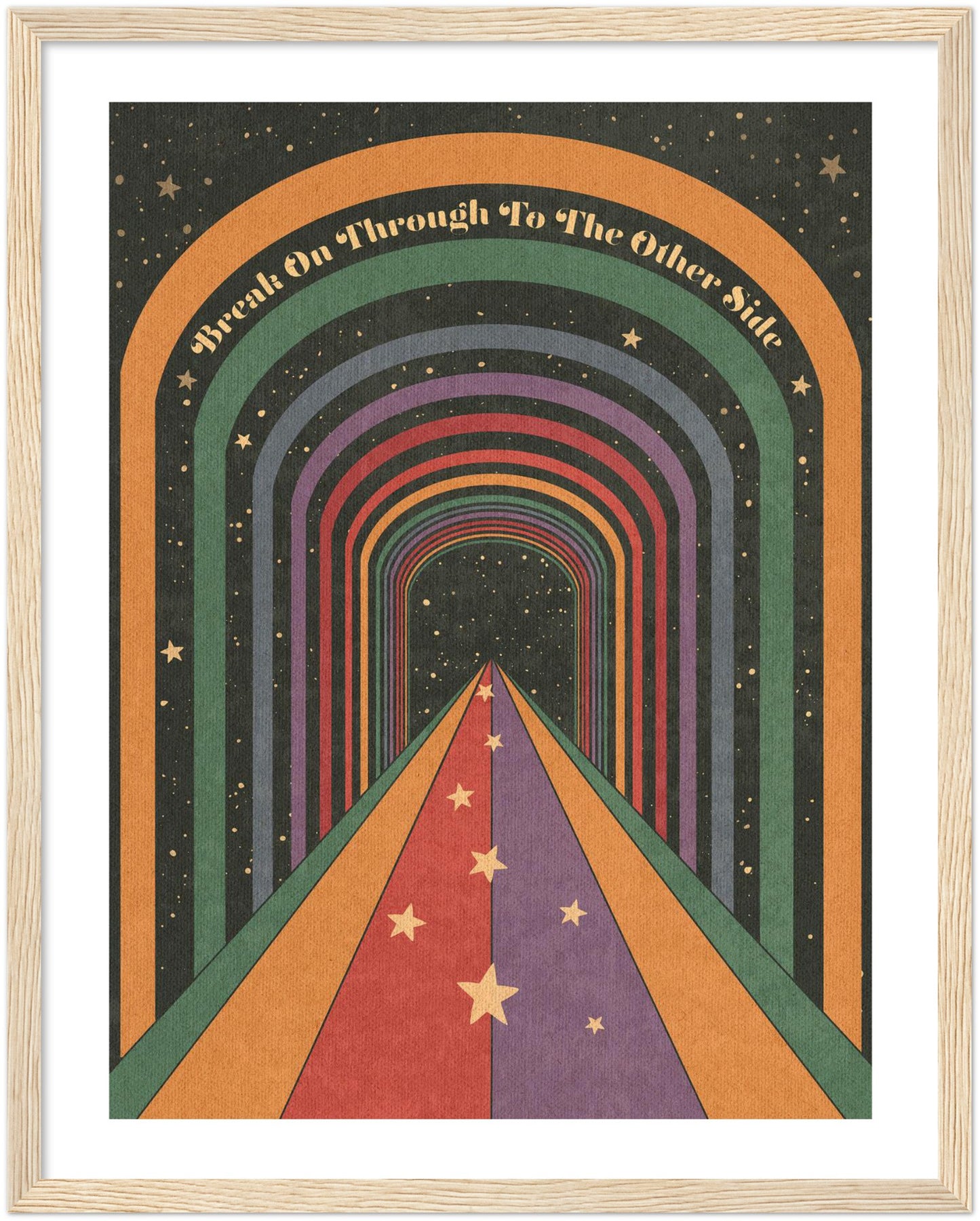 Break On Through - Wooden framed Print