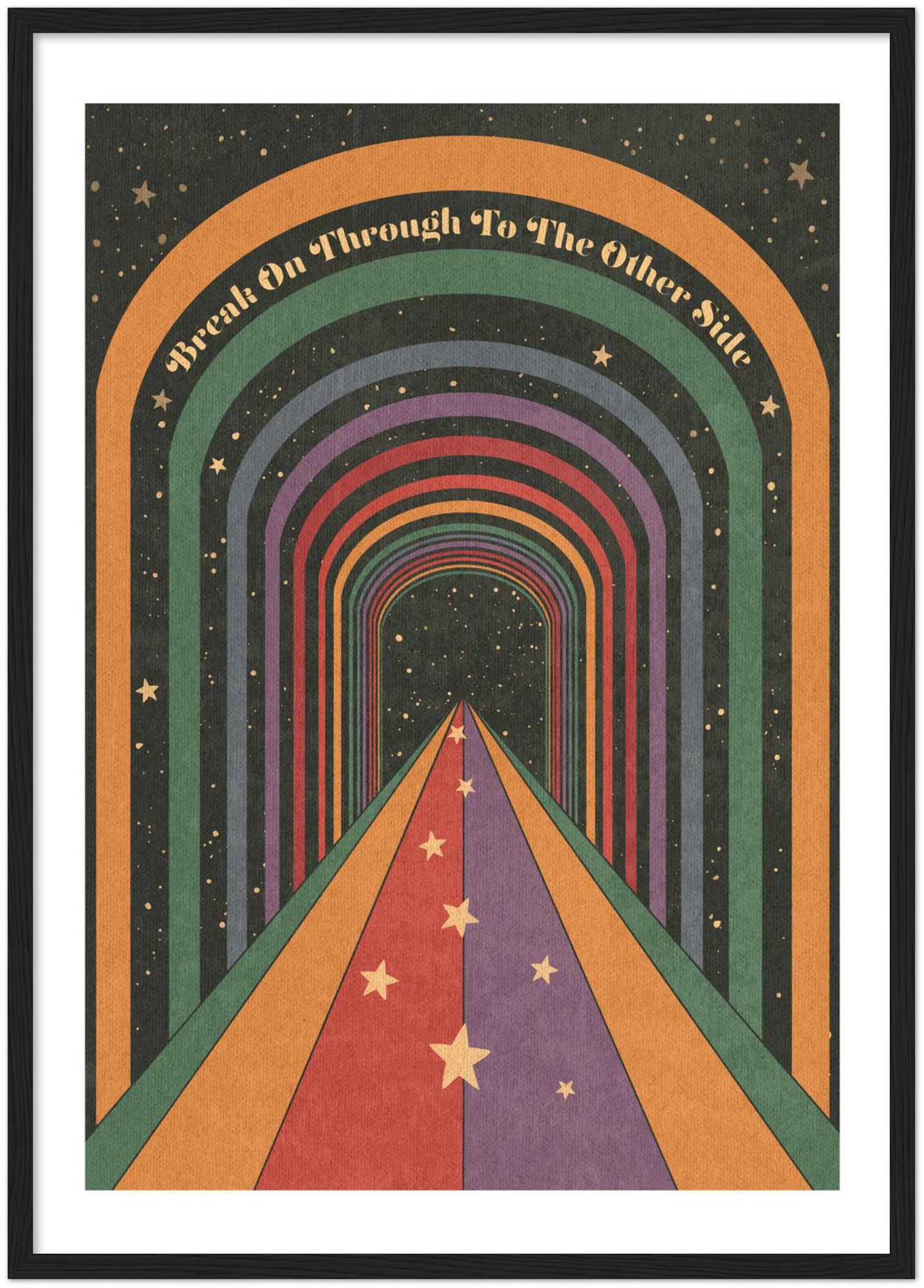 Break On Through - Wooden framed Print