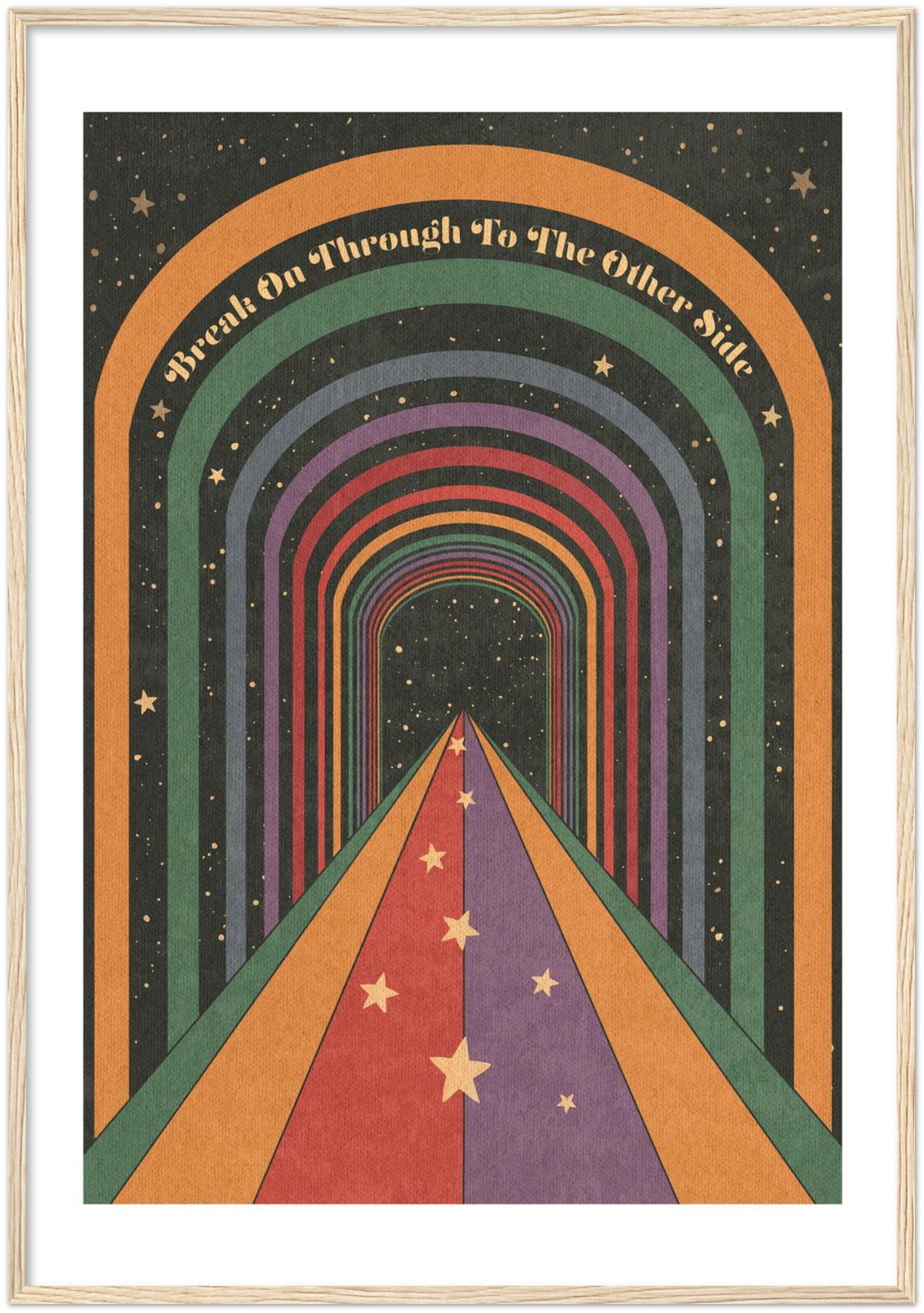 Break On Through - Wooden framed Print