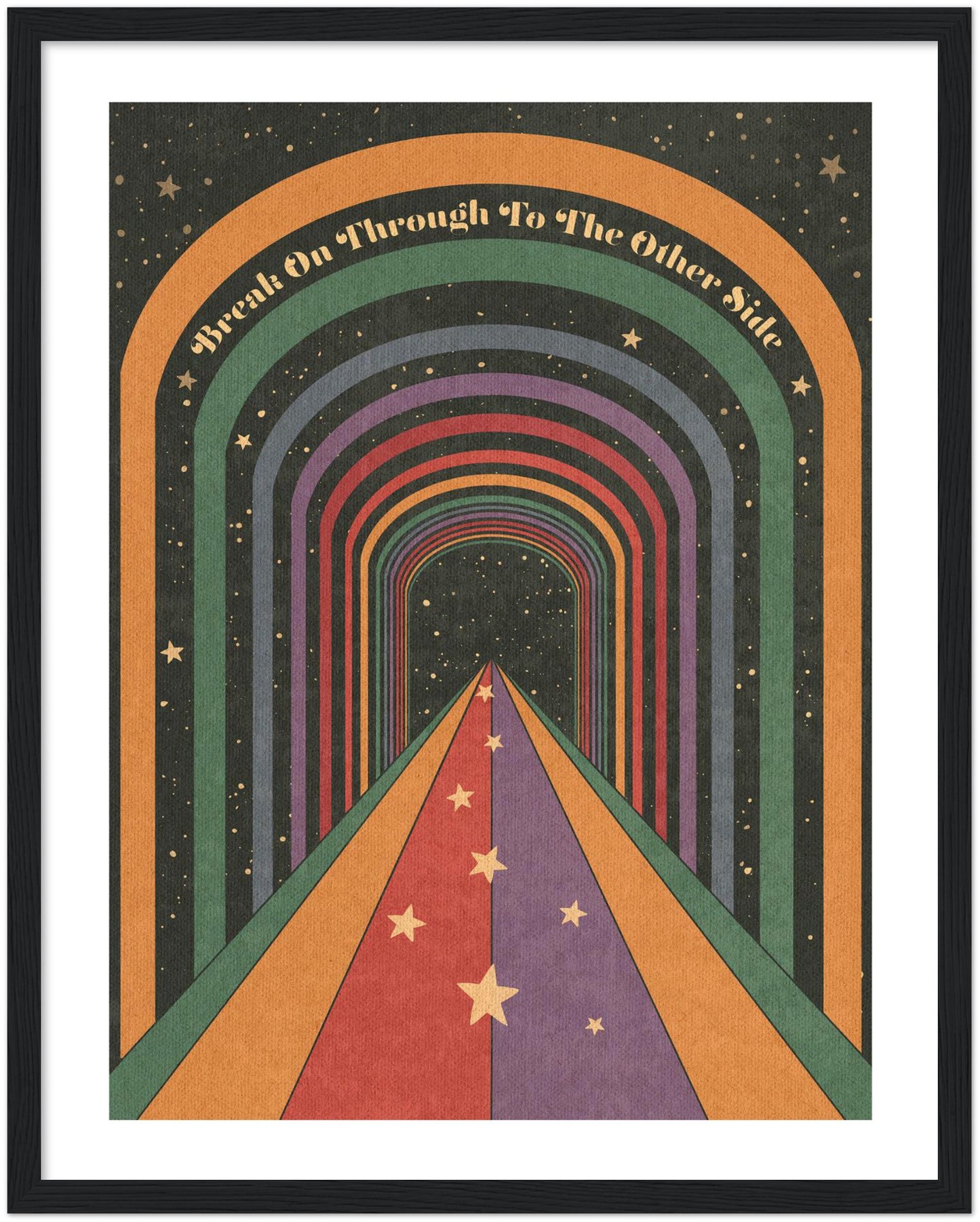 Break On Through - Wooden framed Print