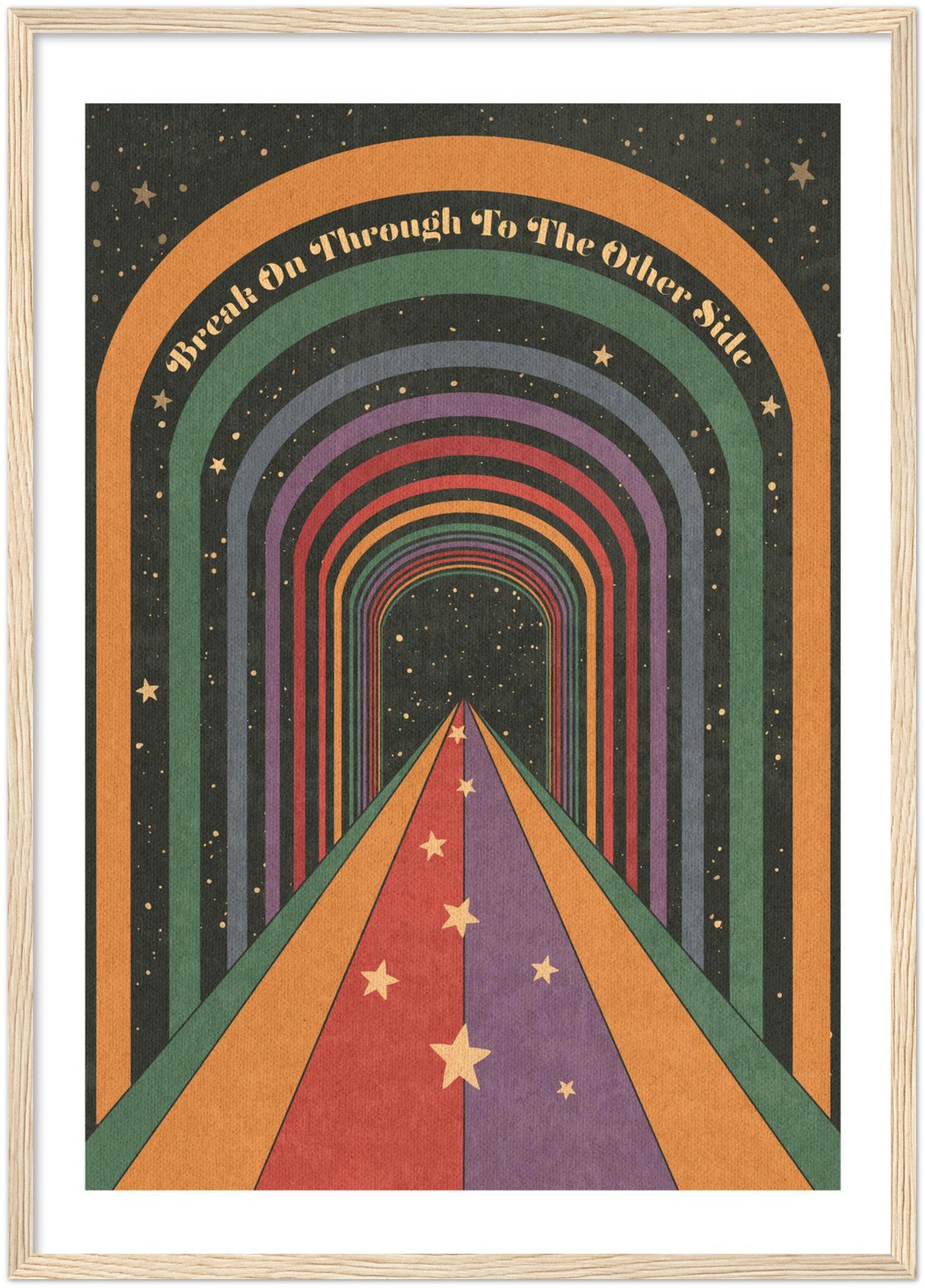 Break On Through - Wooden framed Print