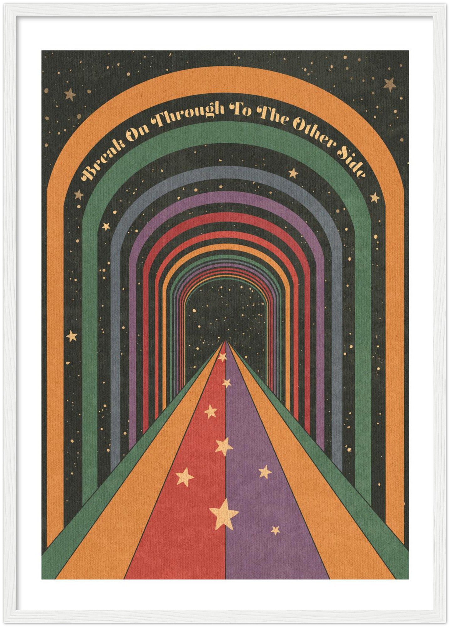 Break On Through - Wooden framed Print