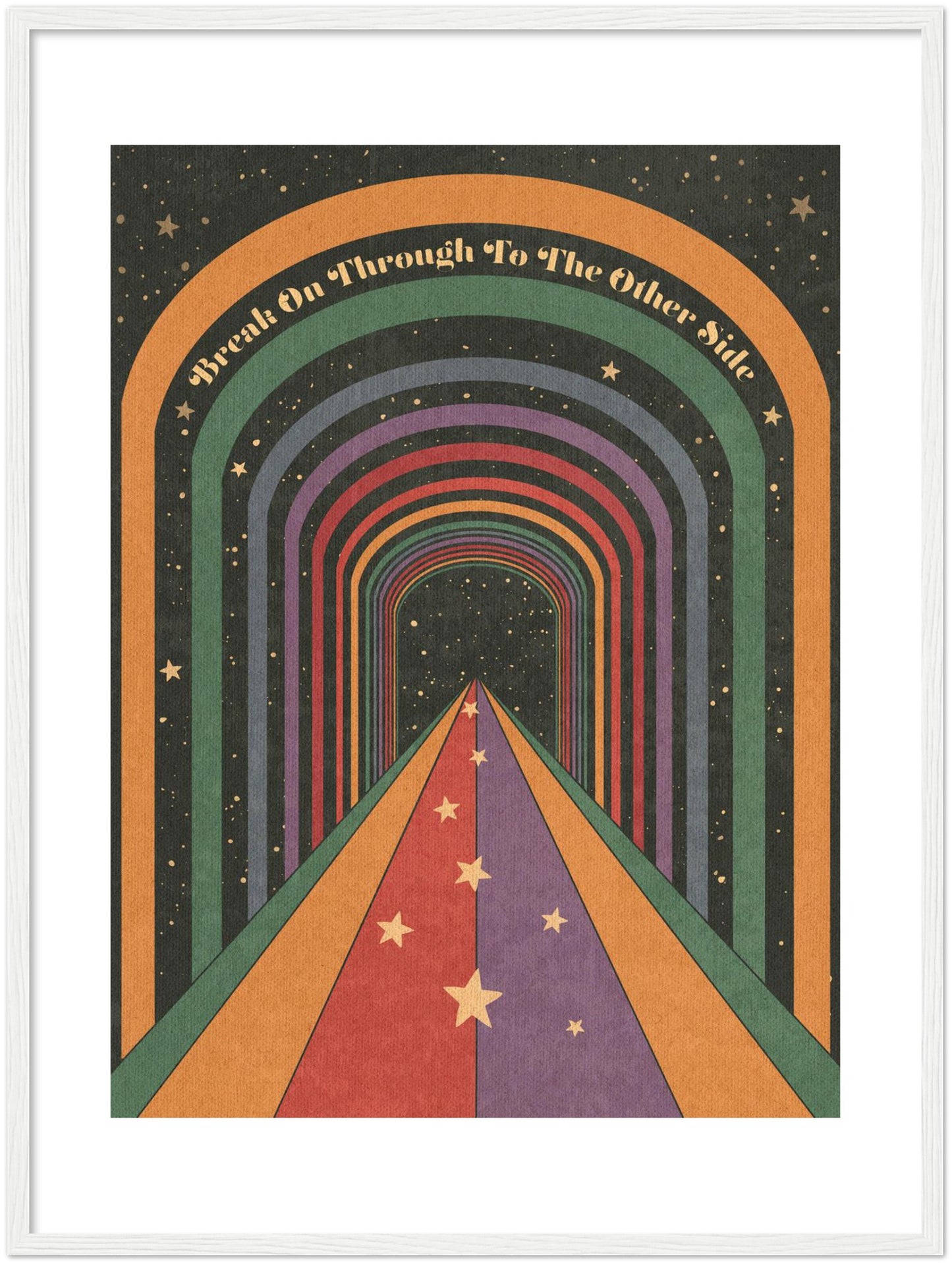 Break On Through - Wooden framed Print