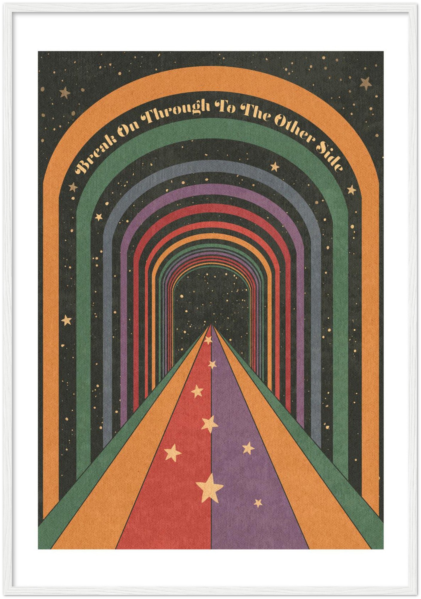 Break On Through - Wooden framed Print
