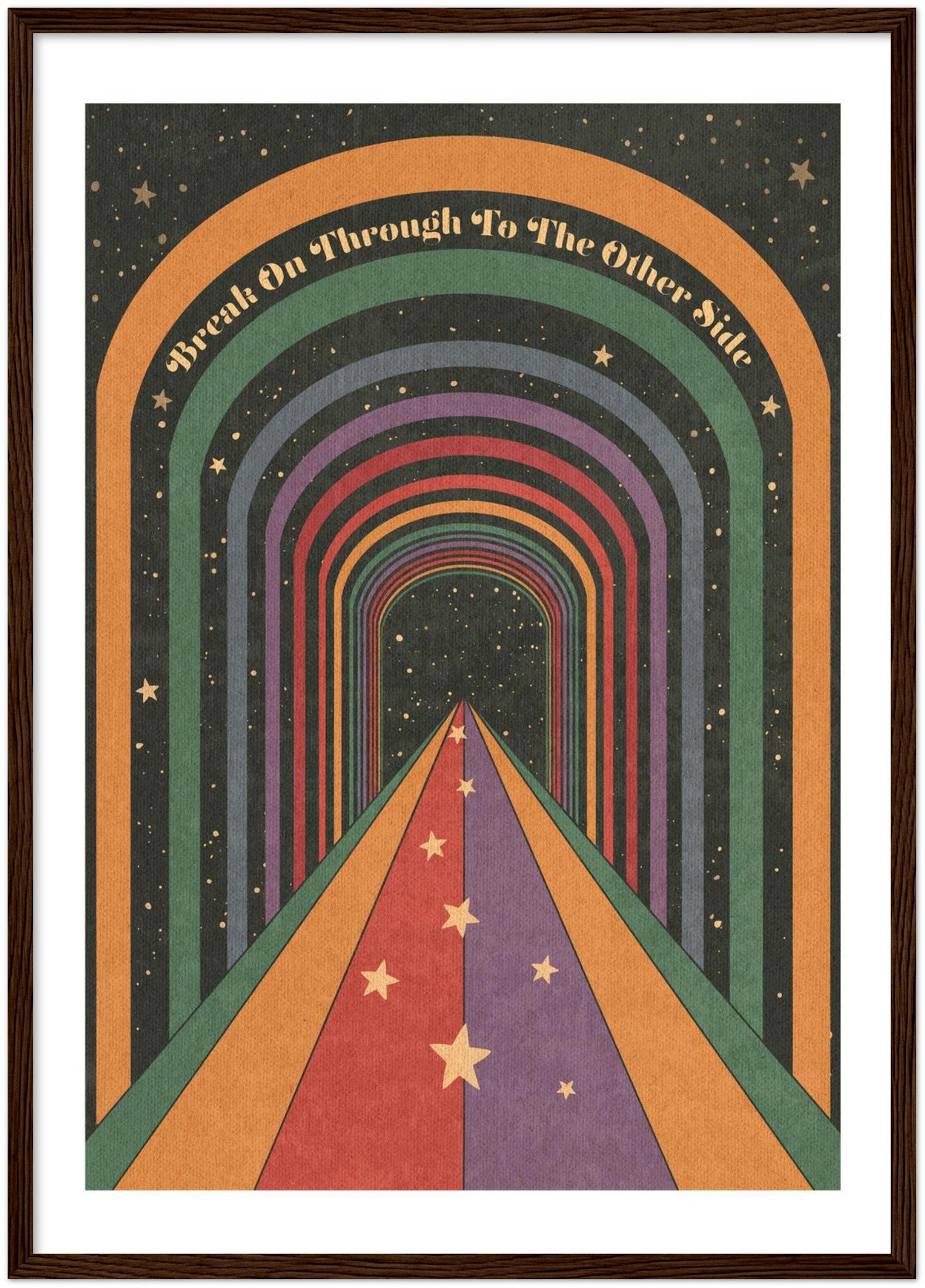 Break On Through - Wooden framed Print