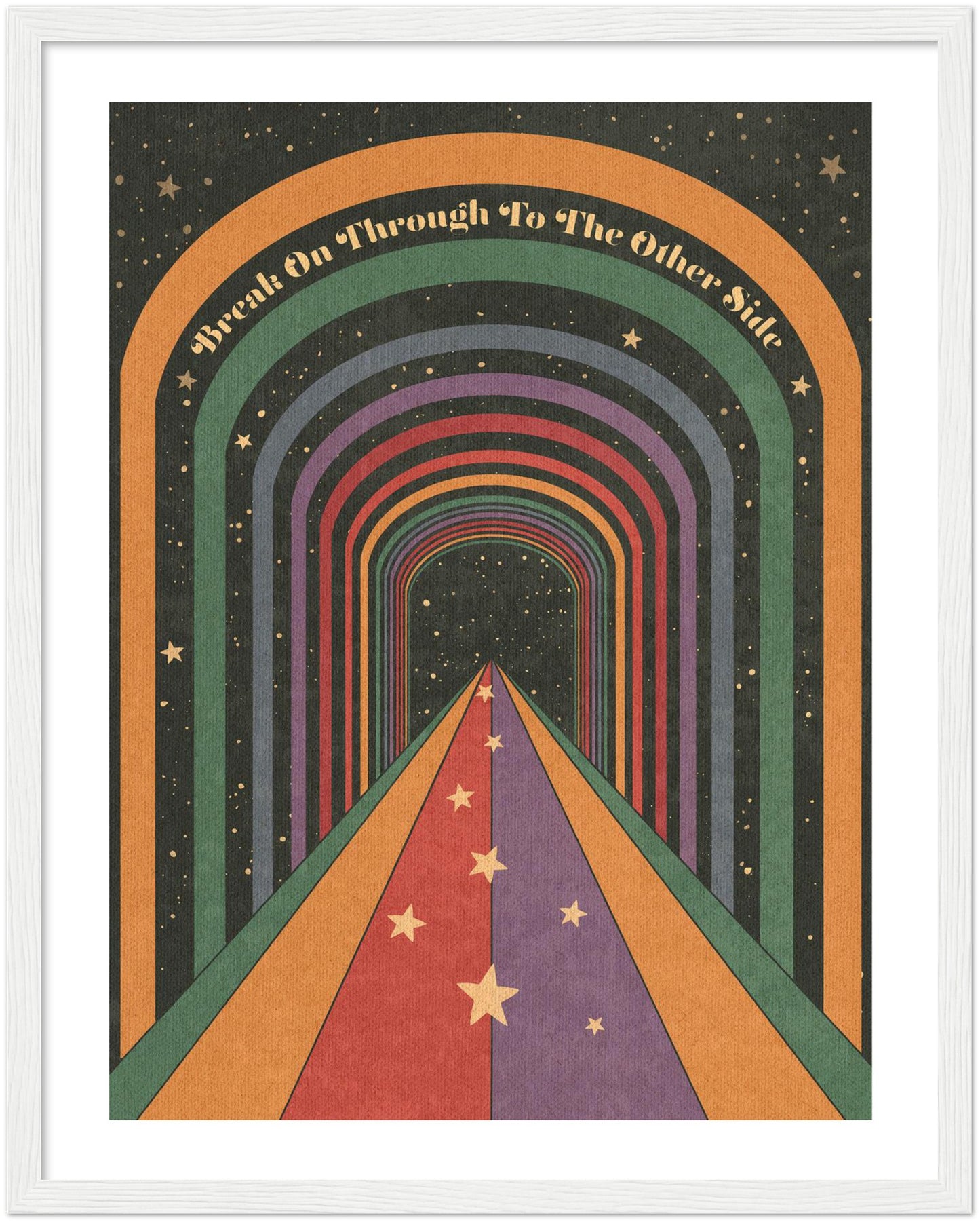 Break On Through - Wooden framed Print