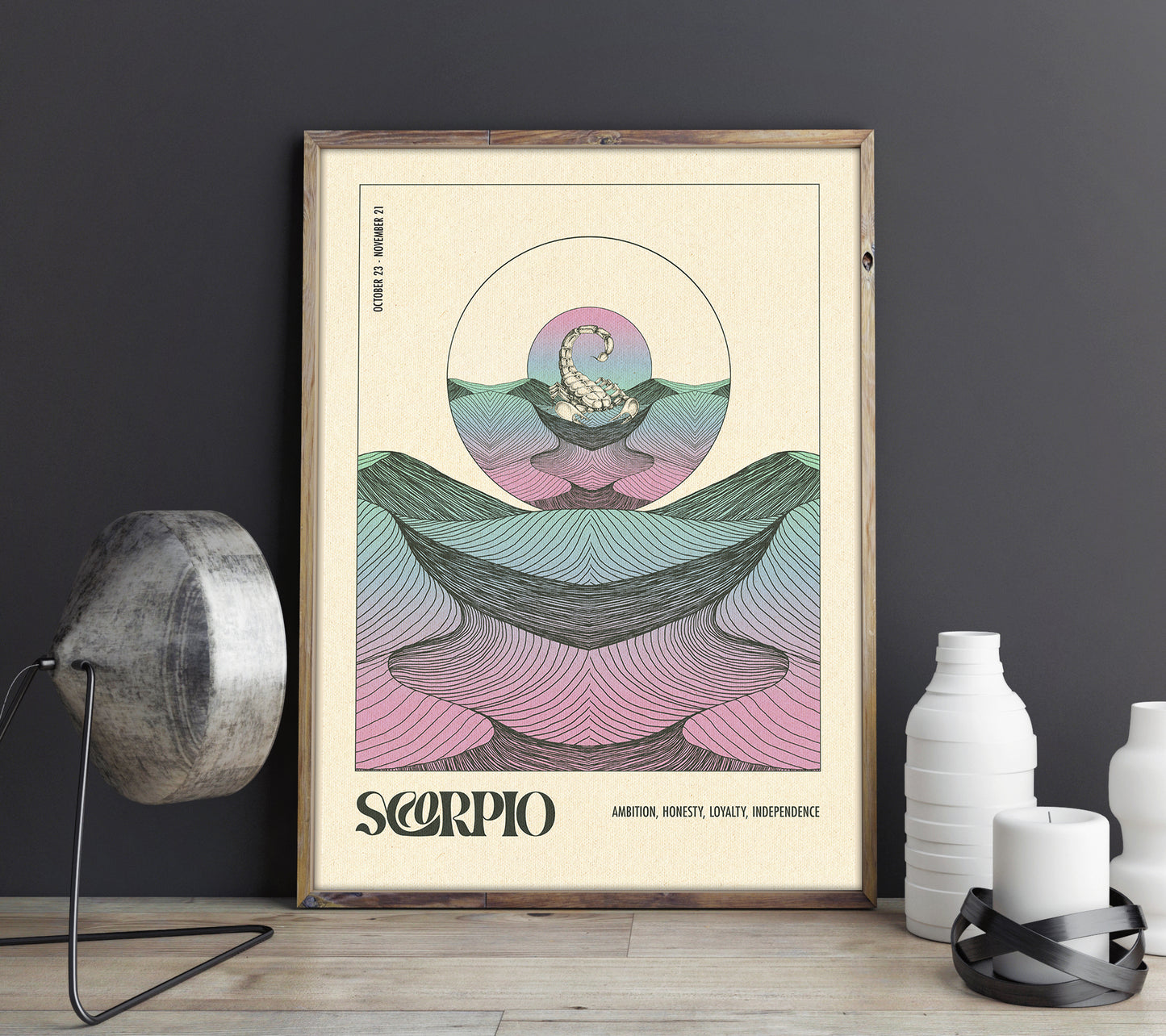 Scorpio - Pearl - Zodiac - Print