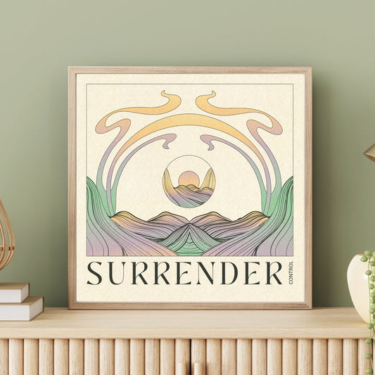 Surrender Control - Inspirational Poster