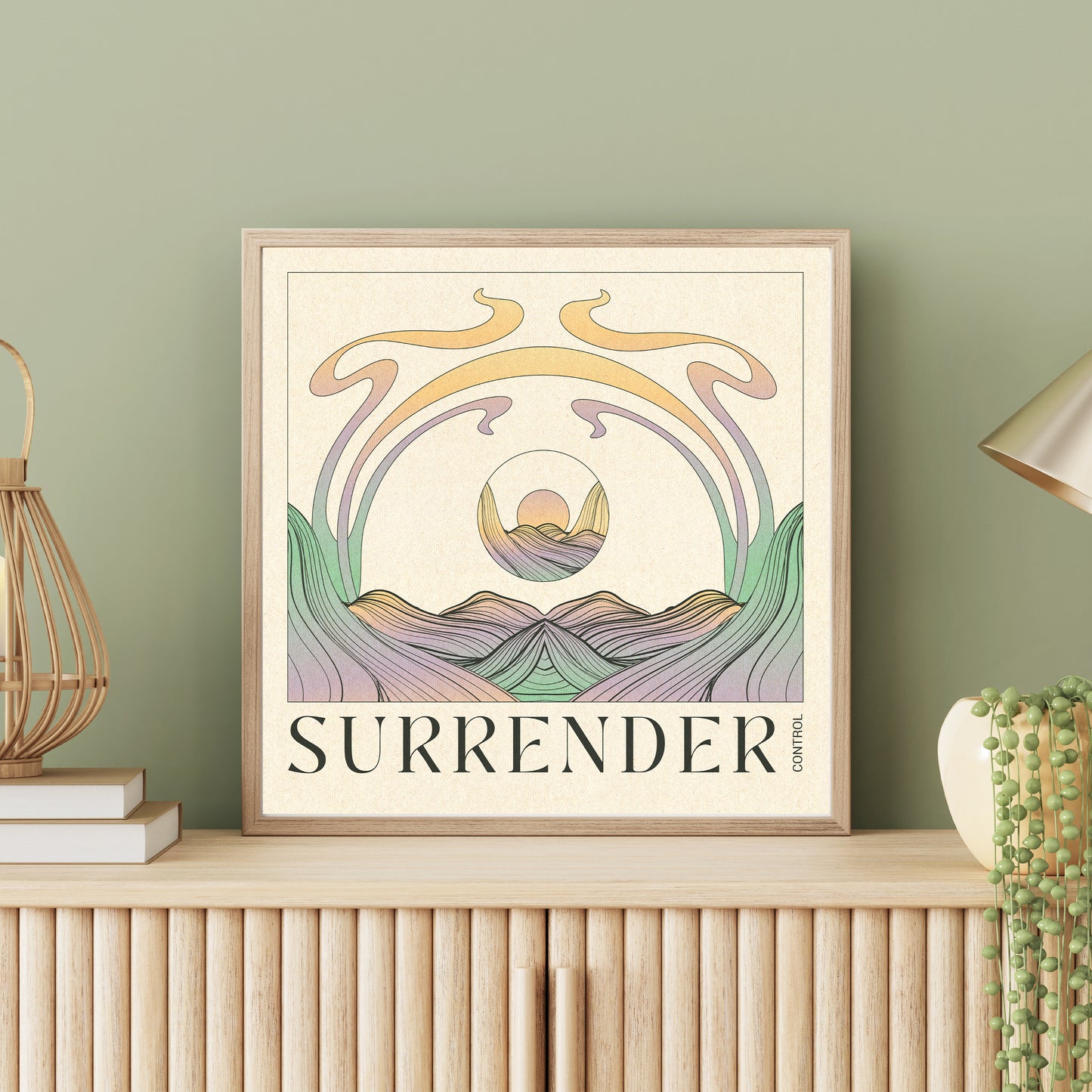 Surrender Control - Inspirational Poster