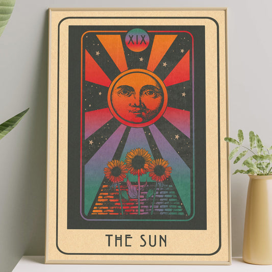 Inktally Tarot - Major Arcana - The Sun -Portrait Print