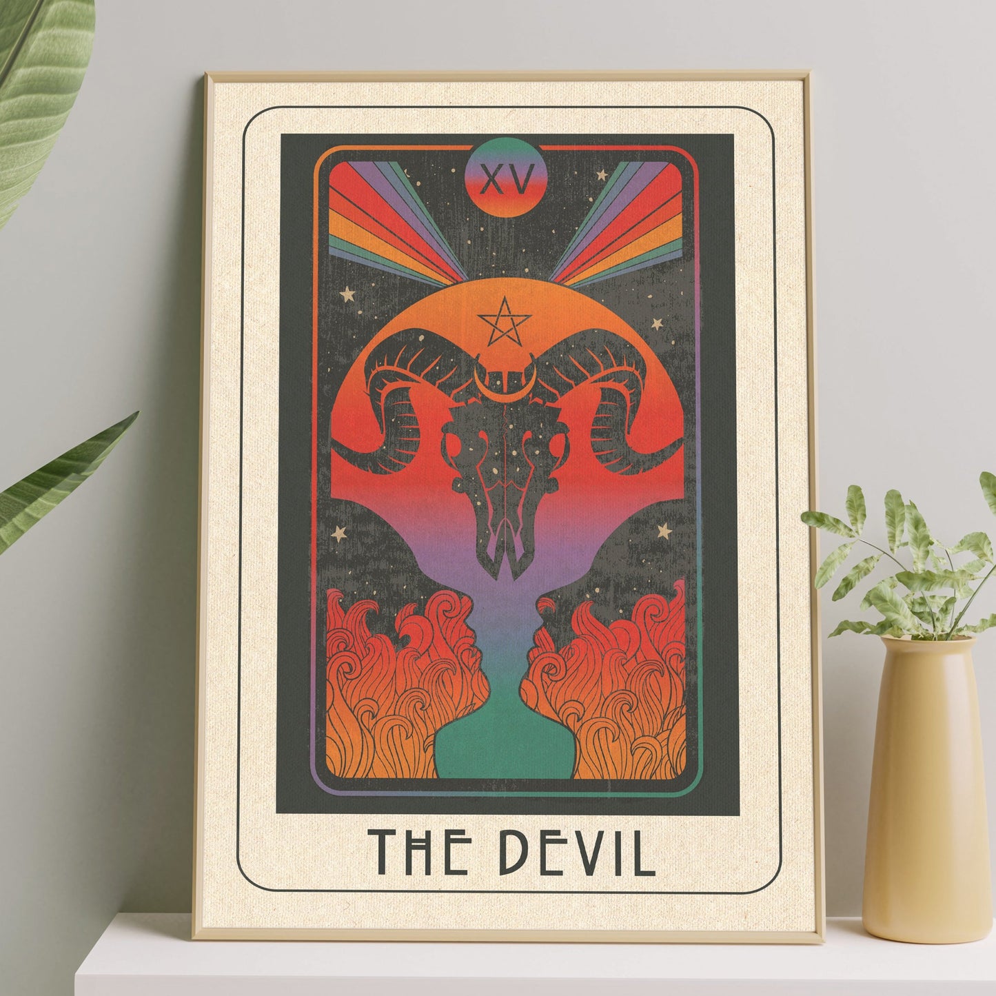 Inktally Major Arcana Tarot - The Devil - Print