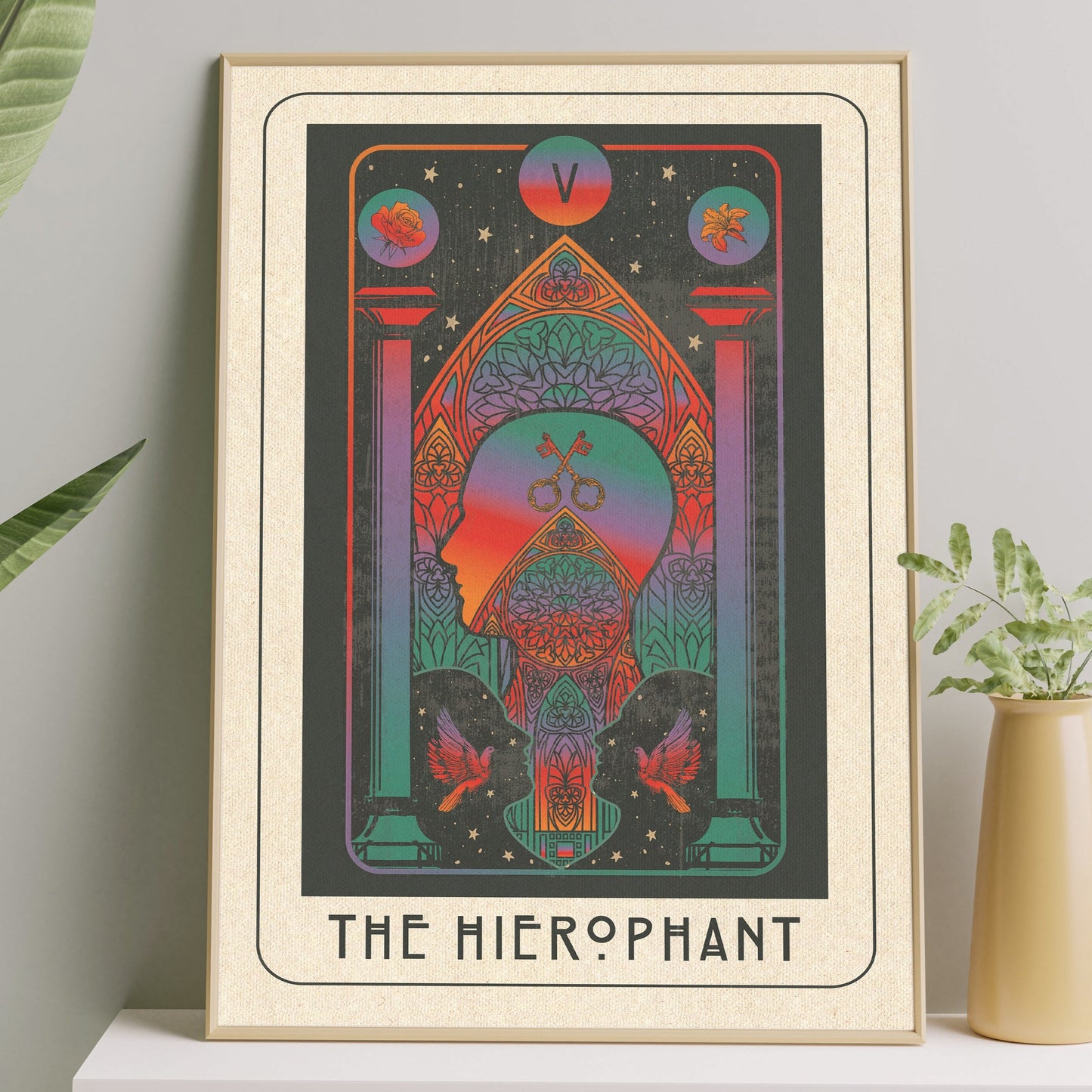 Inktally Major Arcana Tarot - The Hierophant - Print