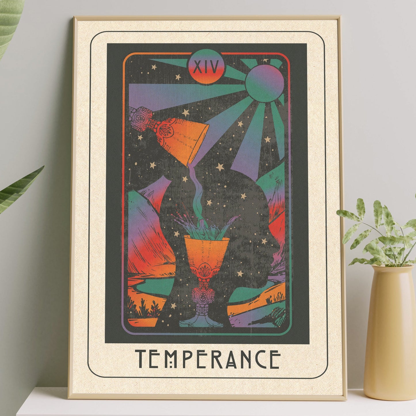 Inktally Major Arcana Tarot - Temperance - Print
