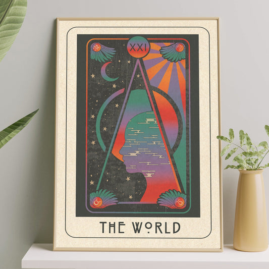 Inktally Major Arcana Tarot - The World - Print